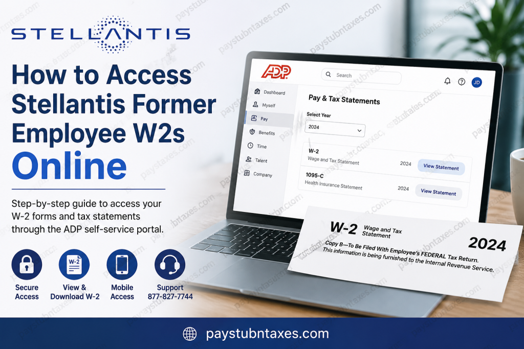 How to Access Stellantis Former Employee W-2s Online