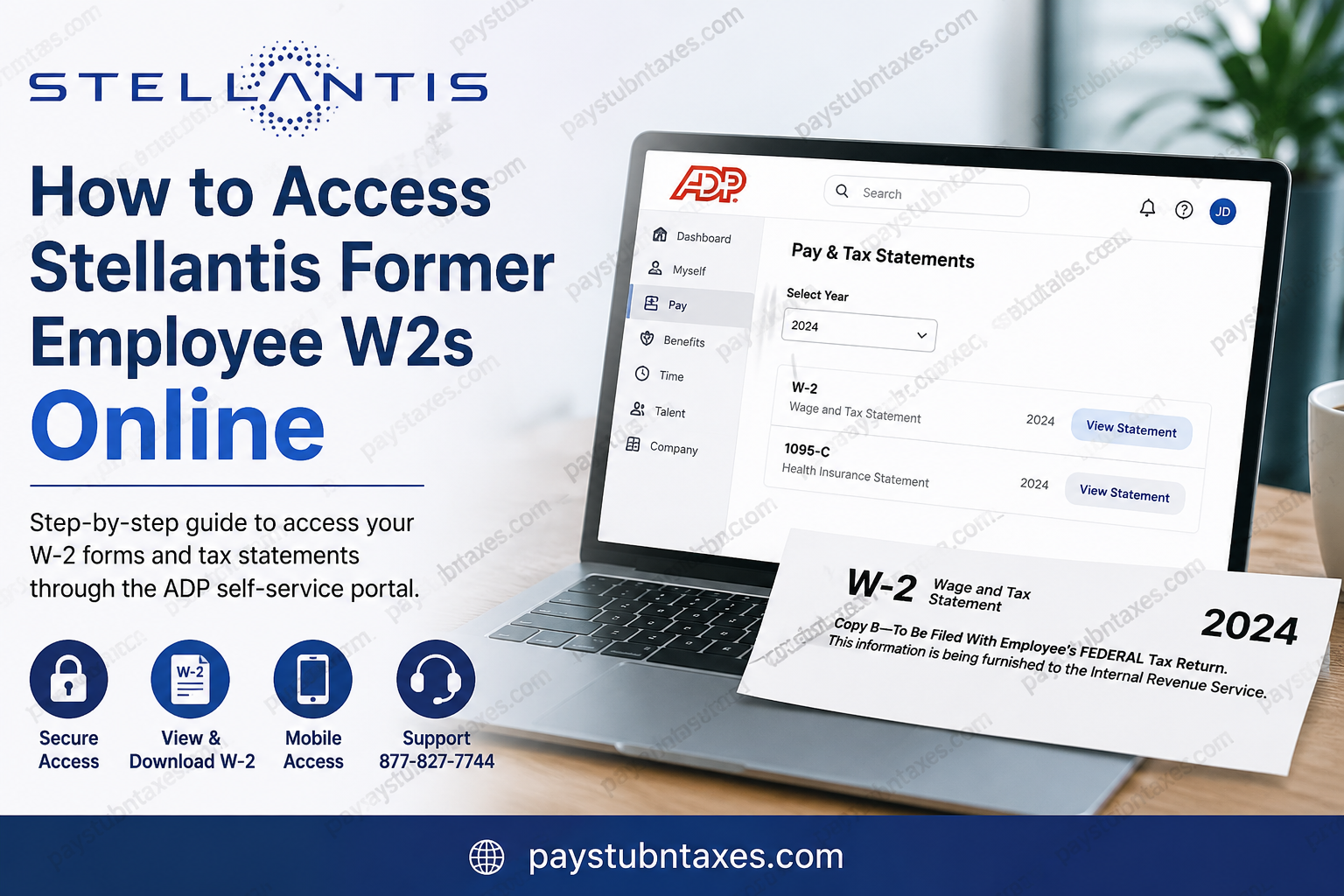 How to Access Stellantis Former Employee W-2s Online