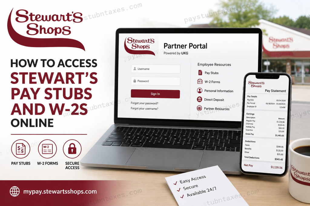How to Access Stewart’s Pay Stubs and W-2s Online