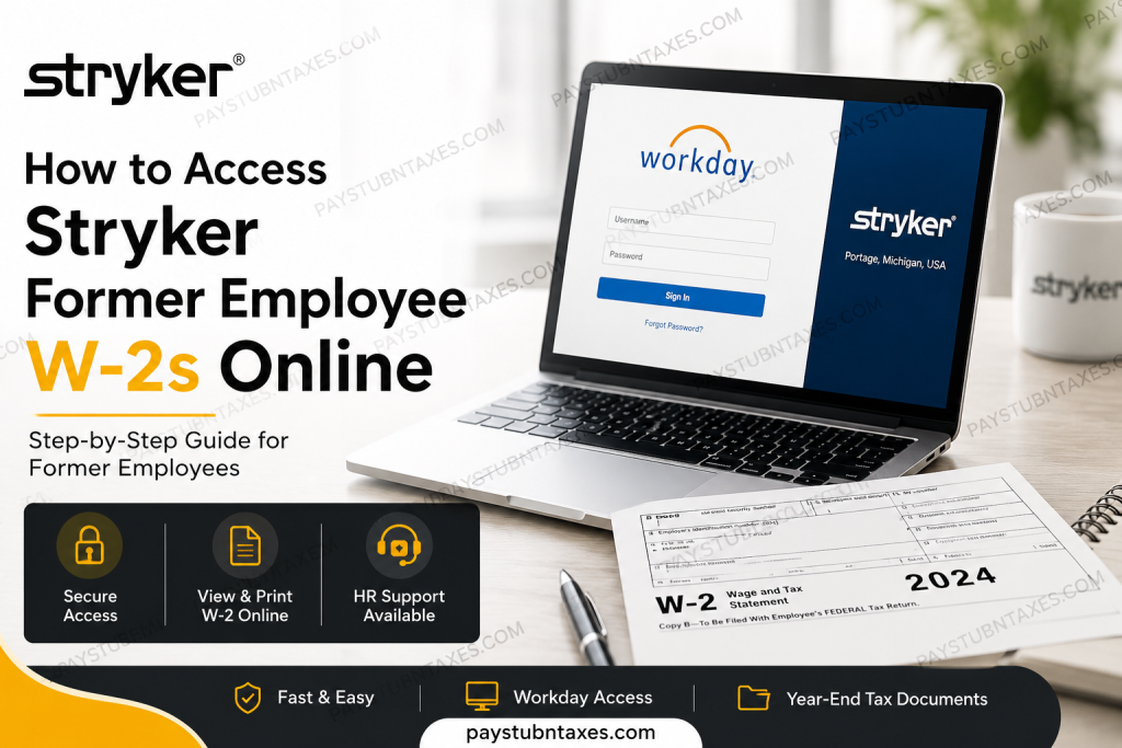 How to Access Stryker Former Employee W-2s Online