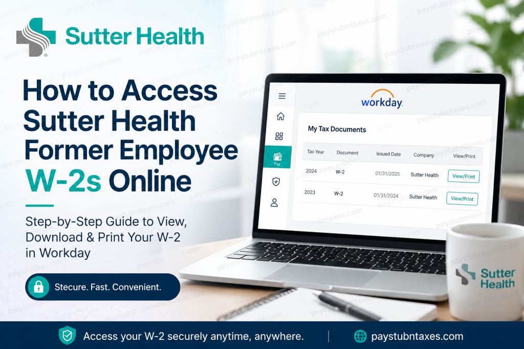 How to Access Sutter Health Former Employee W2s Online