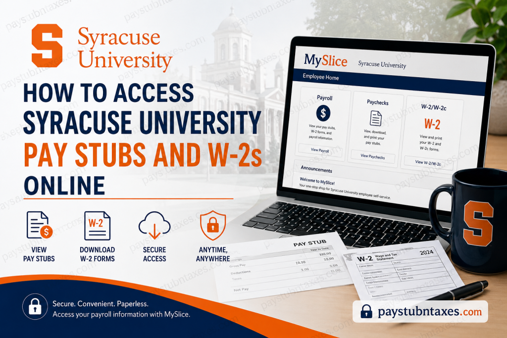 How to Access Syracuse University Pay Stubs and W-2s Online