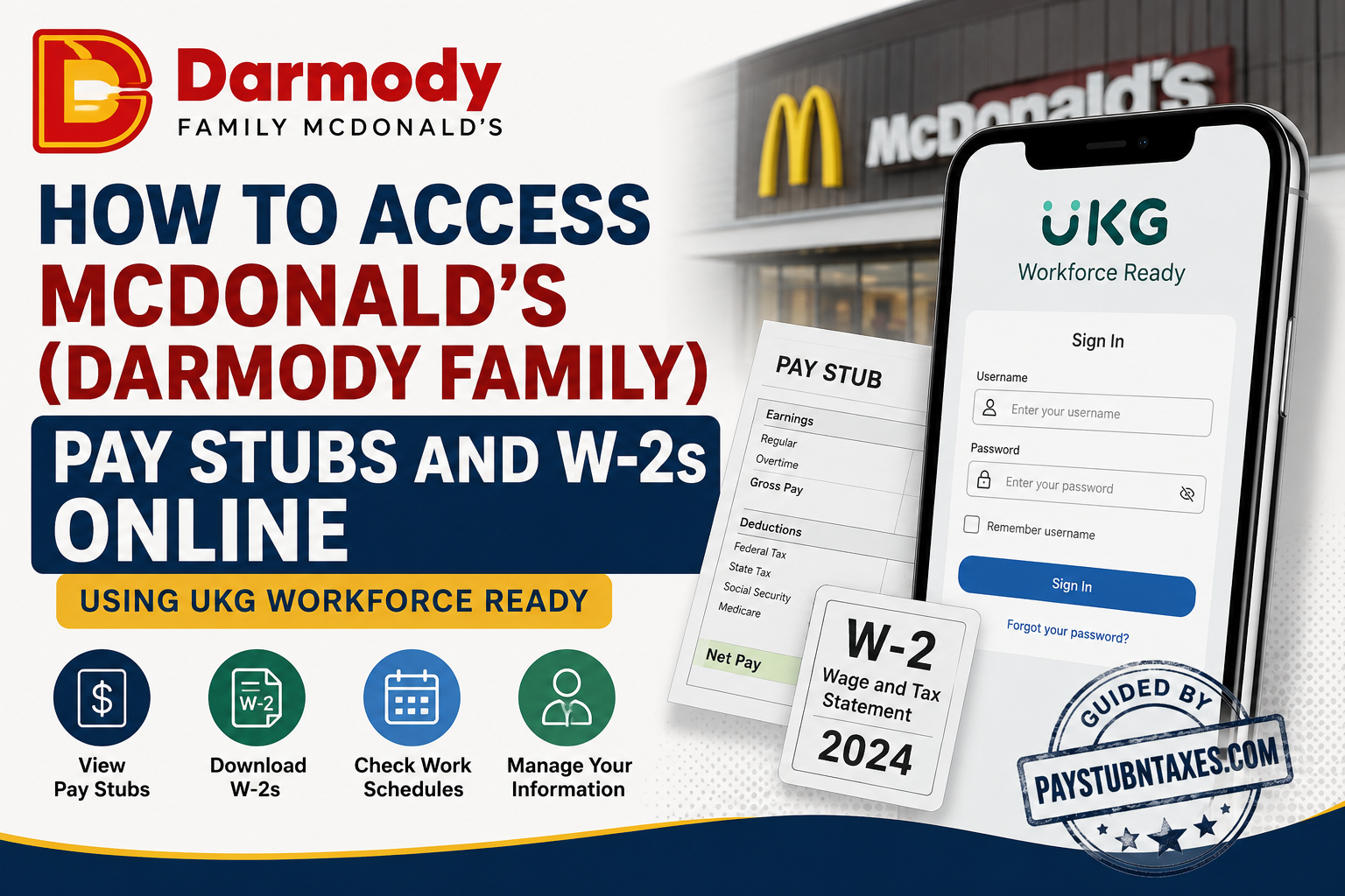 How to Access McDonald’s (Darmody Family) Pay Stubs and W-2s