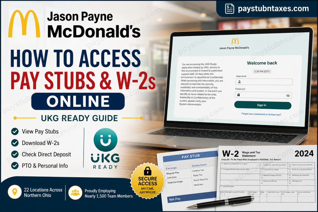 How to Access Jason Payne McDonald’s Pay Stubs & W-2s Online