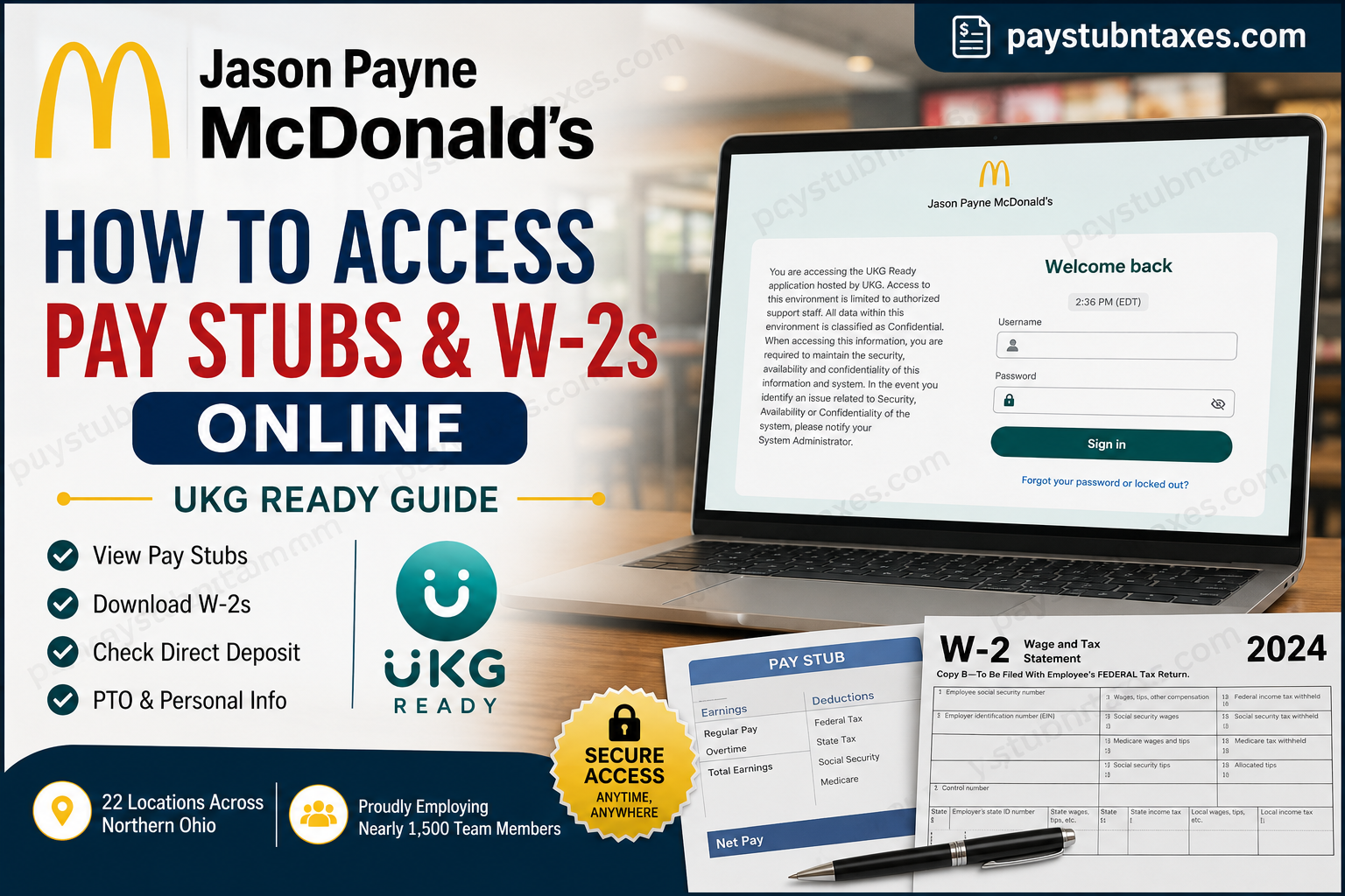 How to Access Jason Payne McDonald’s Pay Stubs & W-2s Online