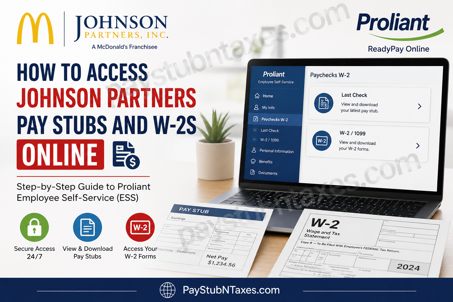 How to Access McDonald’s Johnson Partners Pay Stubs and W-2s