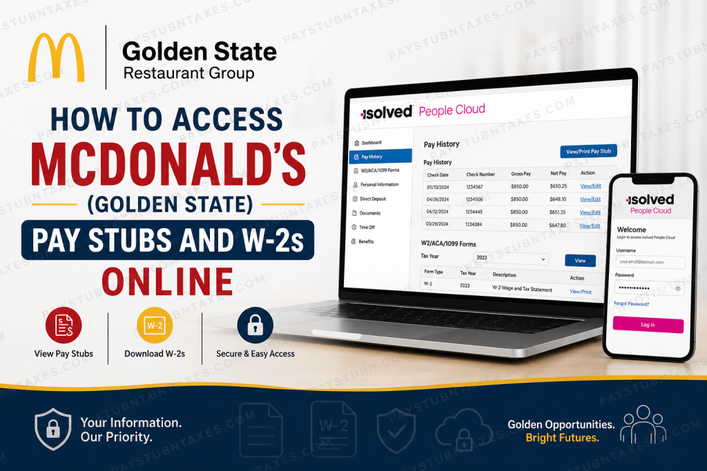How to Access McDonald’s (GSRG) Pay Stubs and W-2s Online