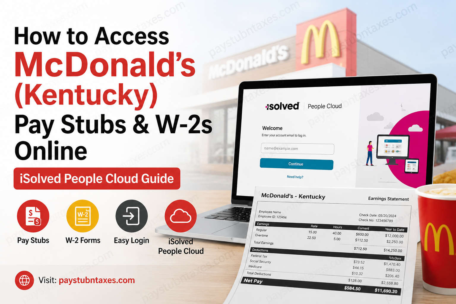 How to Access McDonald’s (Kentucky) Pay Stubs and W2s Online