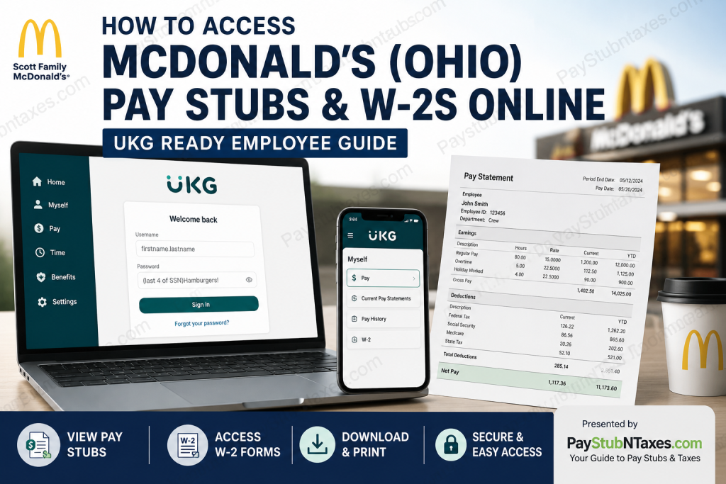 How to Access McDonald’s (Ohio) Pay Stubs and W-2s Online