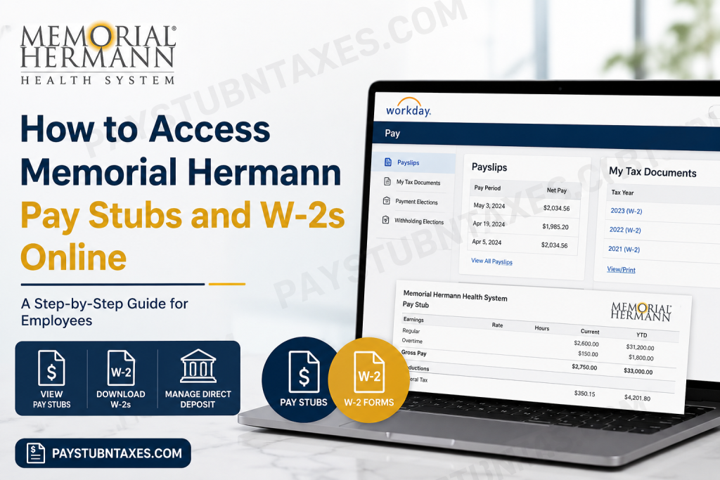 How to Access Memorial Hermann Pay Stubs and W-2s Online