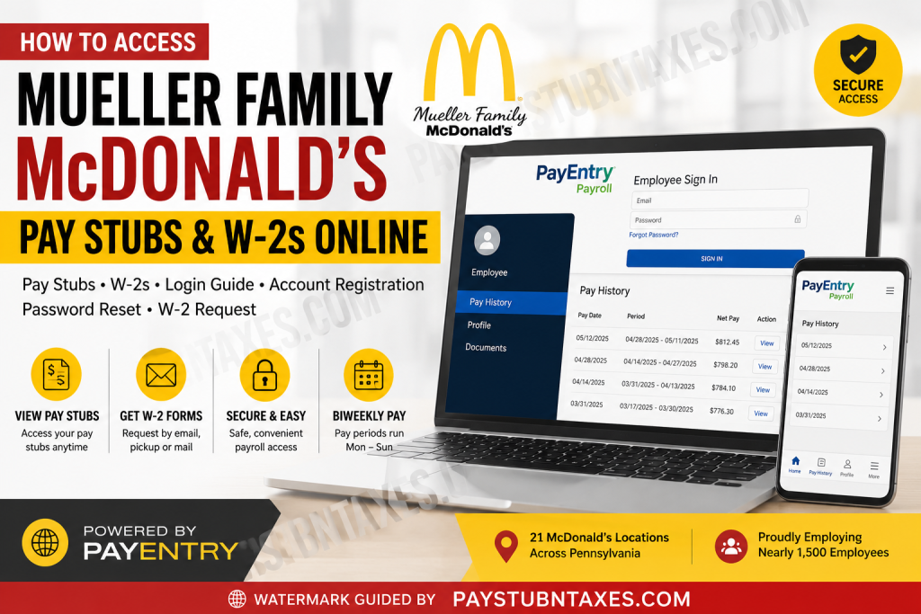 How to Access Mueller Family McDonald’s Pay Stubs and W-2s