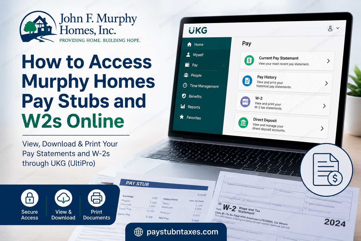 How to Access Murphy Homes Pay Stubs and W-2s Online