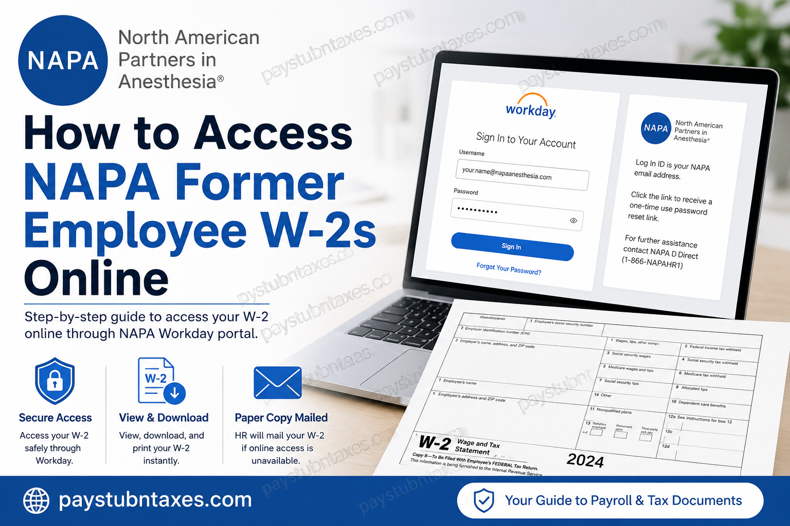 How to Access NAPA Former Employee W-2s Online