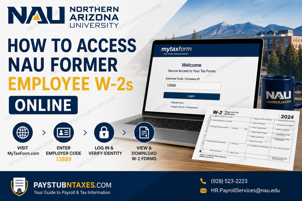 How to Access NAU Former Employee W-2s Online
