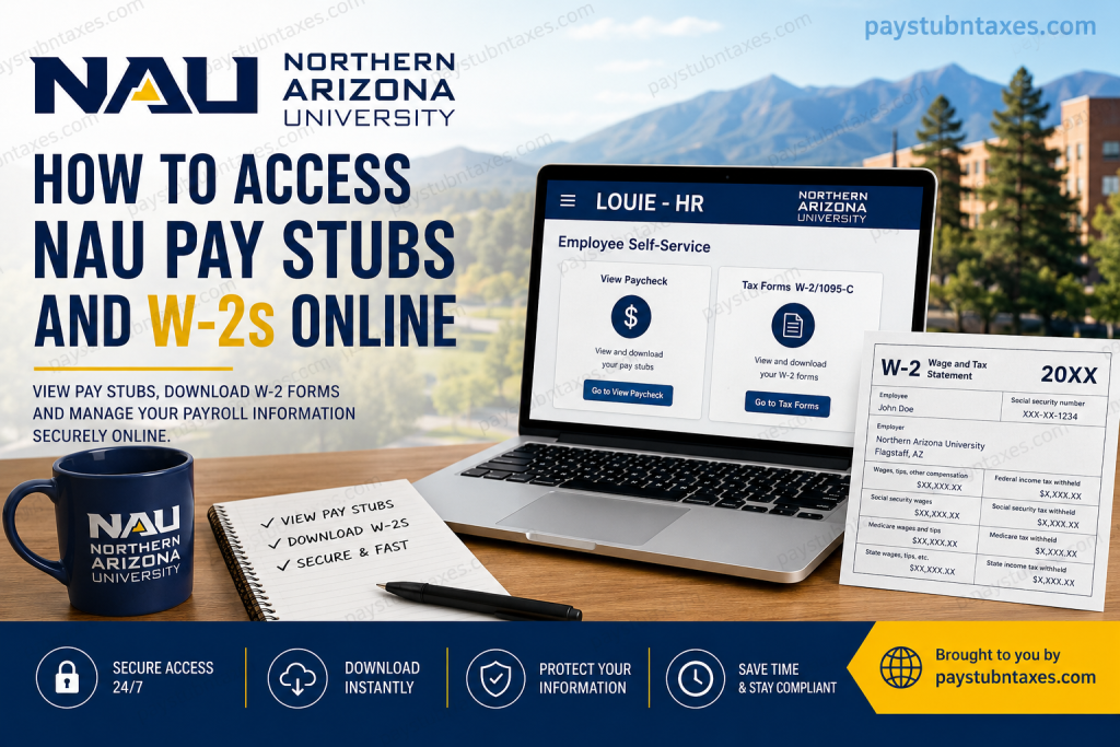 How to Access NAU Pay Stubs and W2s Online