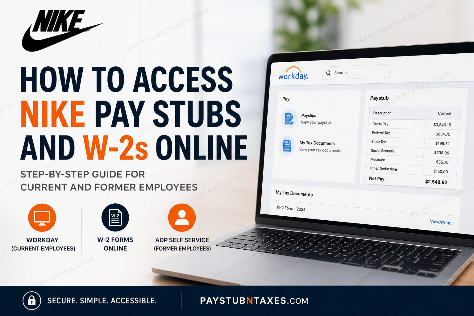 How to Access Nike Pay Stubs and W-2s Online