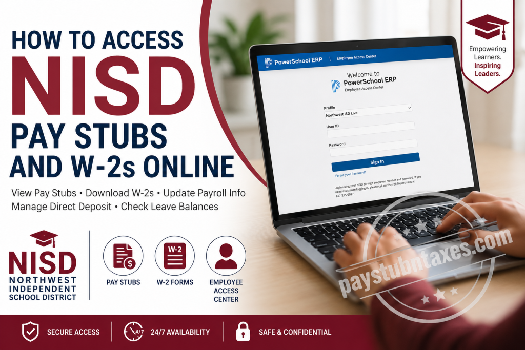 How to Access NISD Pay Stubs and W-2s Online
