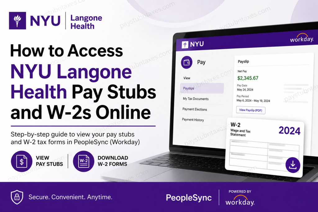 How to Access NYU Langone Health Pay Stubs and W-2s Online