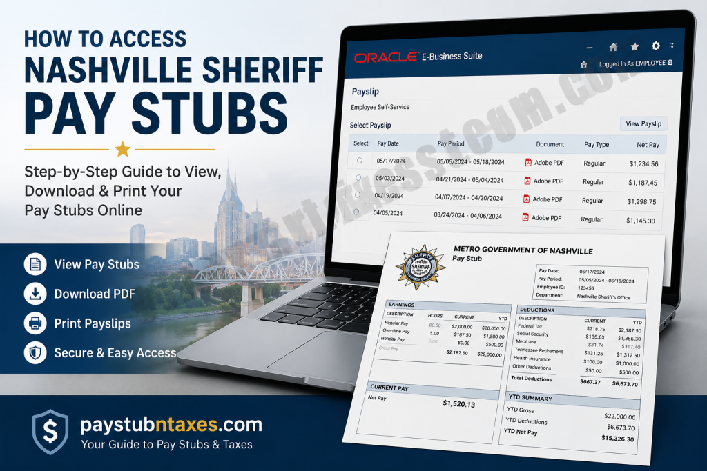 How to Access Nashville Sheriff Pay Stubs Online