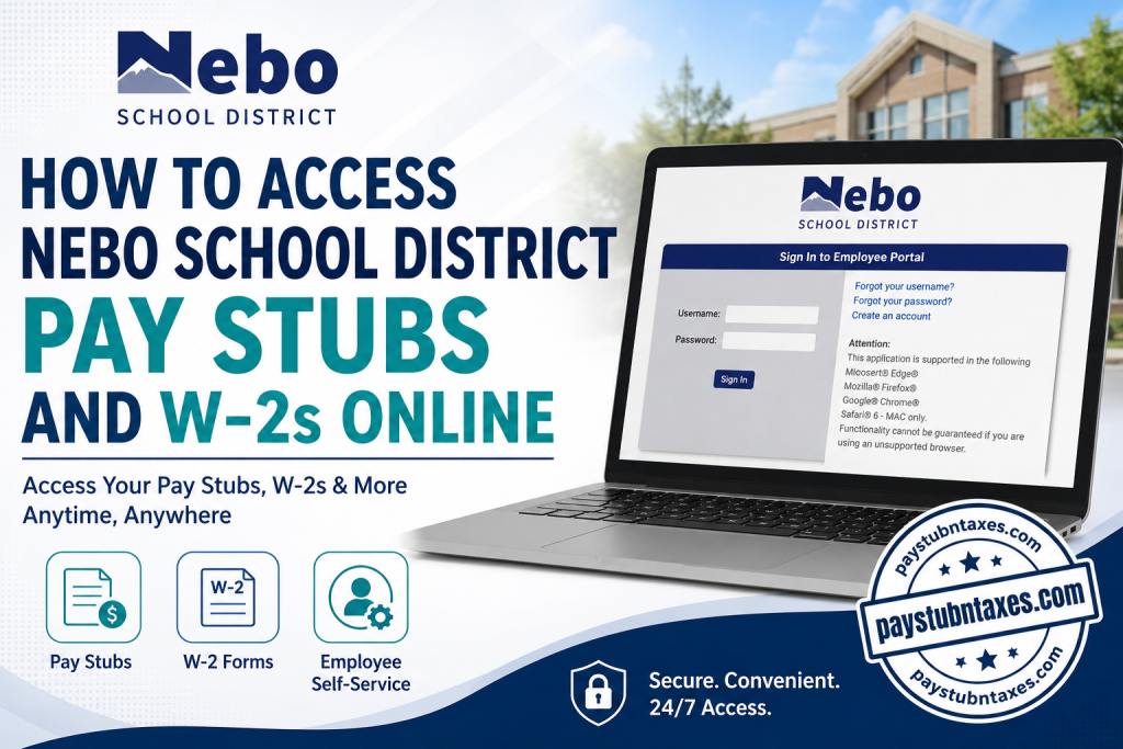 How to Access Nebo School District Pay Stubs and W-2s Online