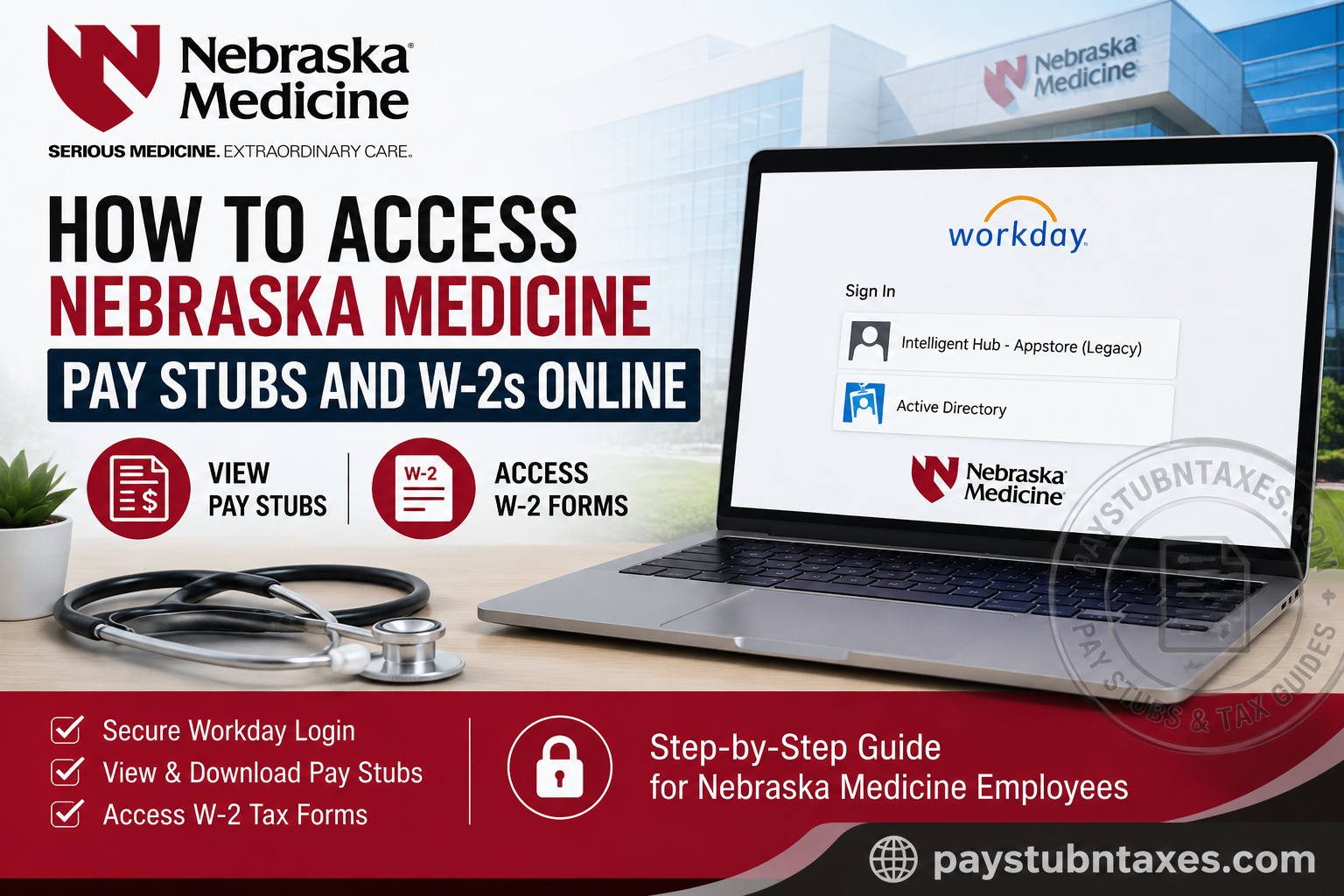How to Access Nebraska Medicine Pay Stubs and W-2s Online