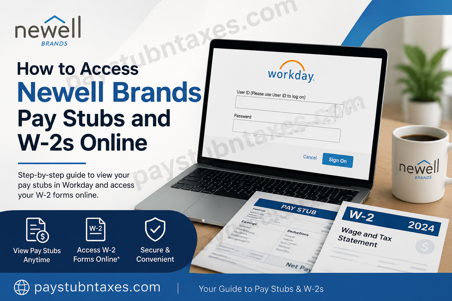 How to Access Newell Brands Pay Stubs and W-2s Online