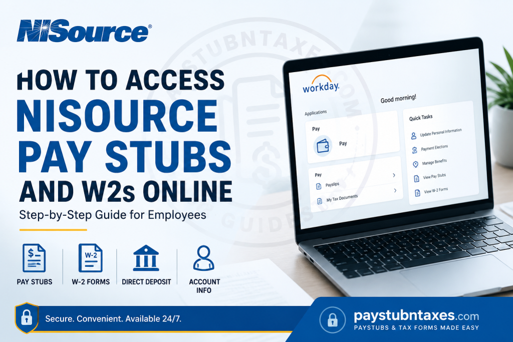 How to Access NiSource Pay Stubs and W-2s Online