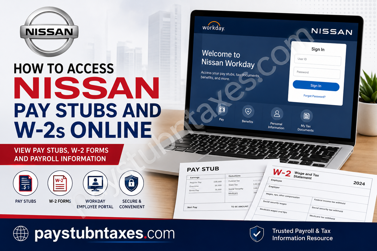 How to Access Nissan Pay Stubs and W-2s Online