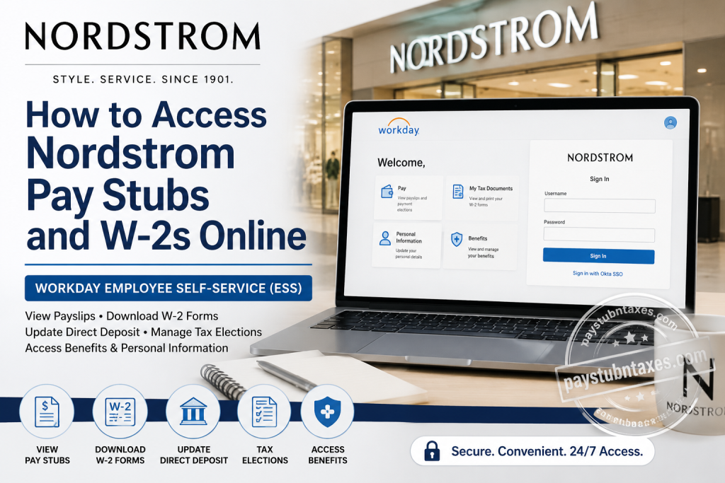 How to Access Nordstrom Pay Stubs and W-2s Online