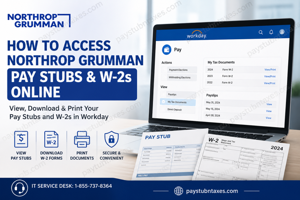 How to Access Northrop Grumman Pay Stubs and W-2s Online