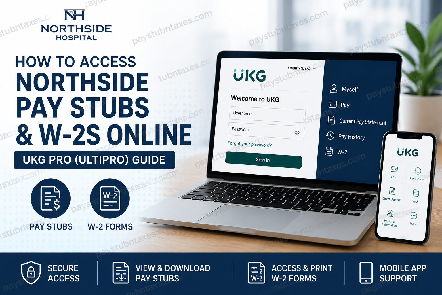 How to Access Northside Hospital Pay Stubs and W-2s Online