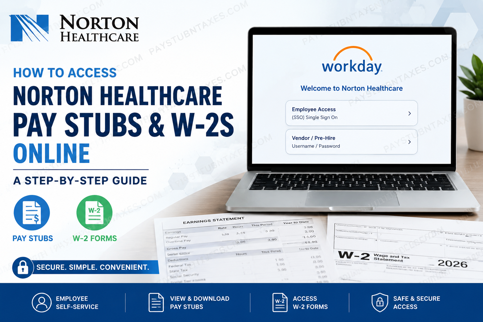 How to Access Norton Healthcare Pay Stubs and W-2s Online