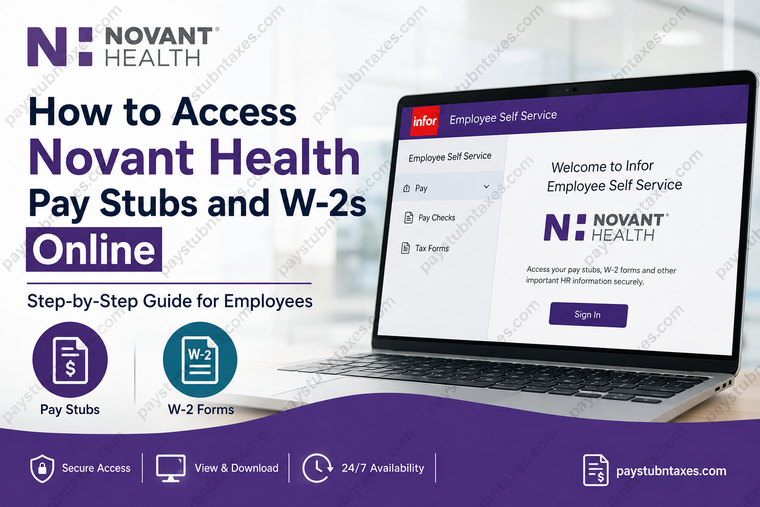 How to Access Novant Health Pay Stubs and W-2s Online