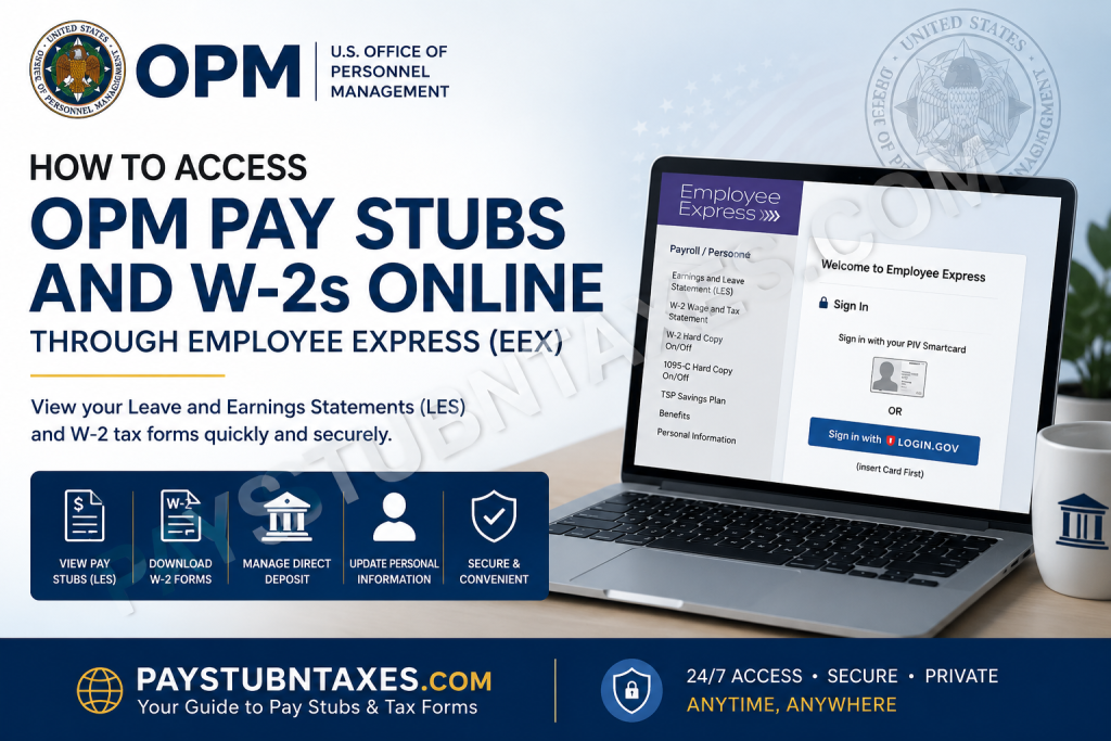 How to Access OPM Pay Stubs and W2s Online