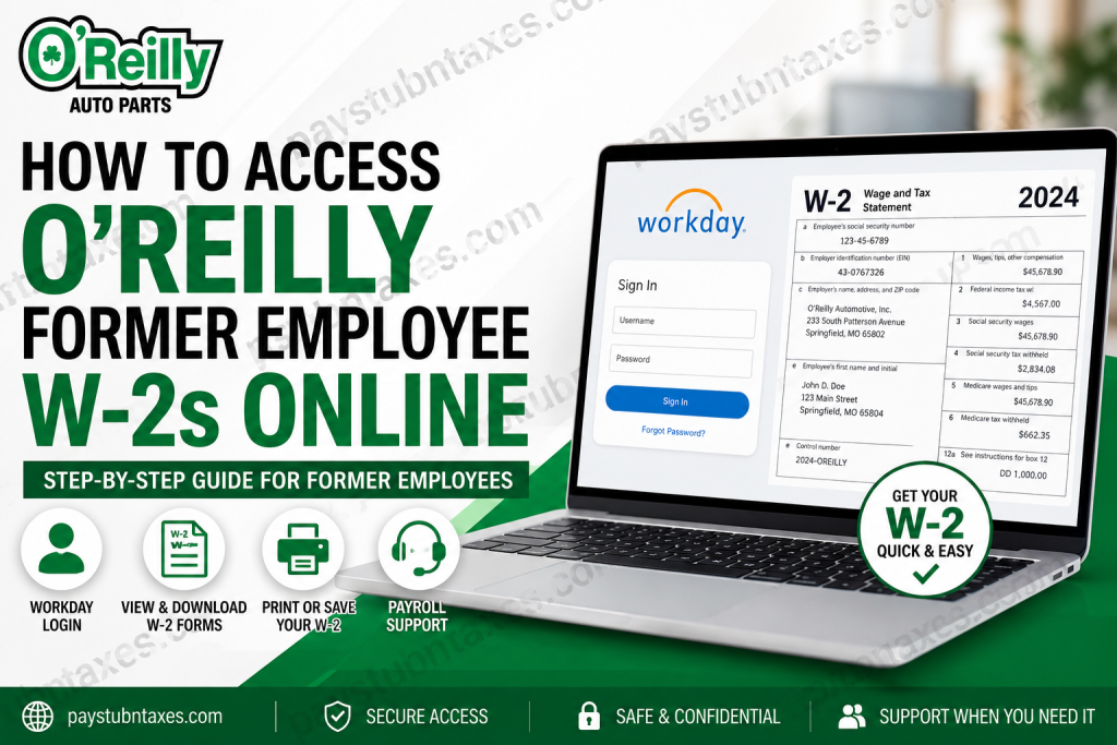 How to Access O’Reilly Former Employee W-2s Online