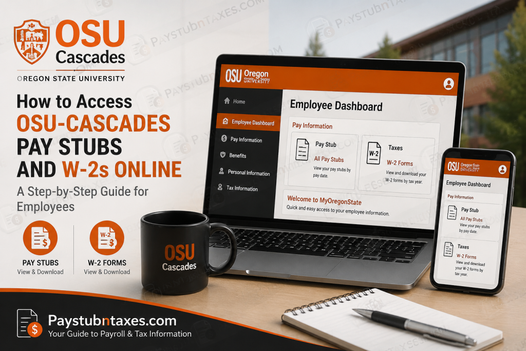 How to Access OSU-Cascades Pay Stubs and W-2s Online