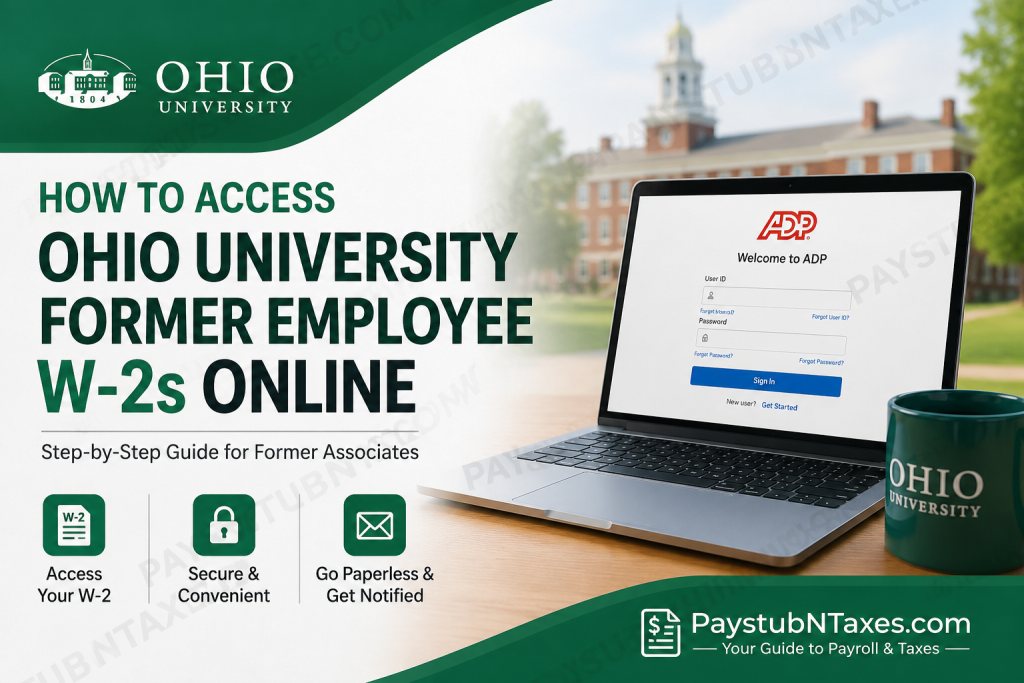 How to Access Ohio University Former Employee W-2s Online