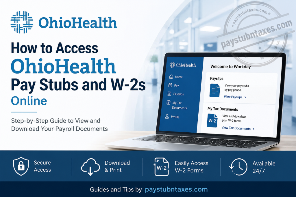 How to Access OhioHealth Pay Stubs and W-2s Online