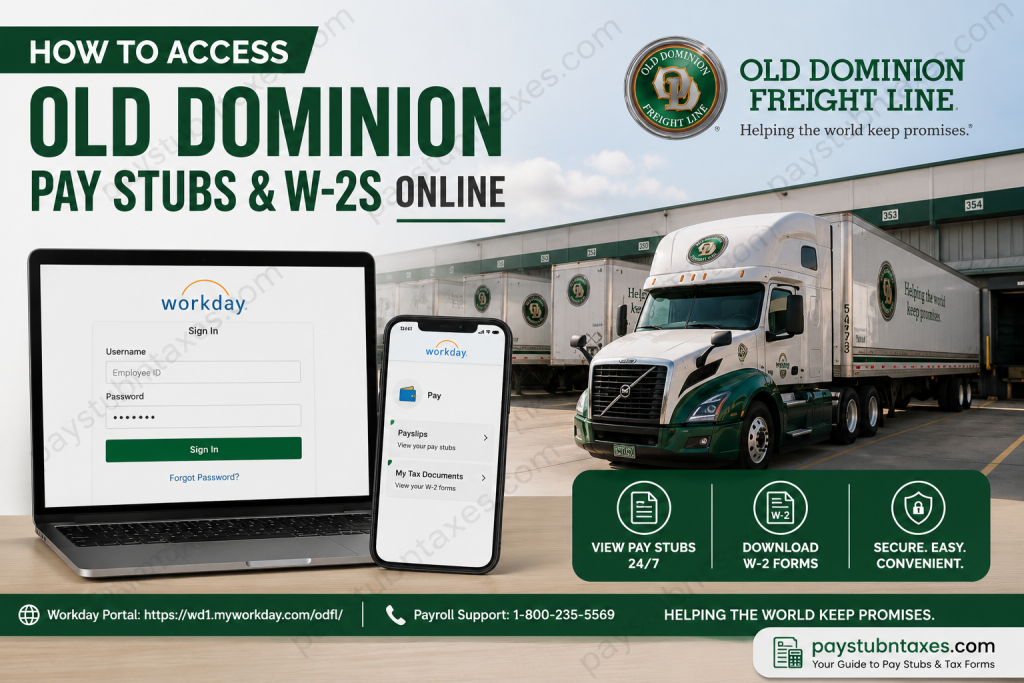 How to Access Old Dominion Pay Stubs and W-2s Online