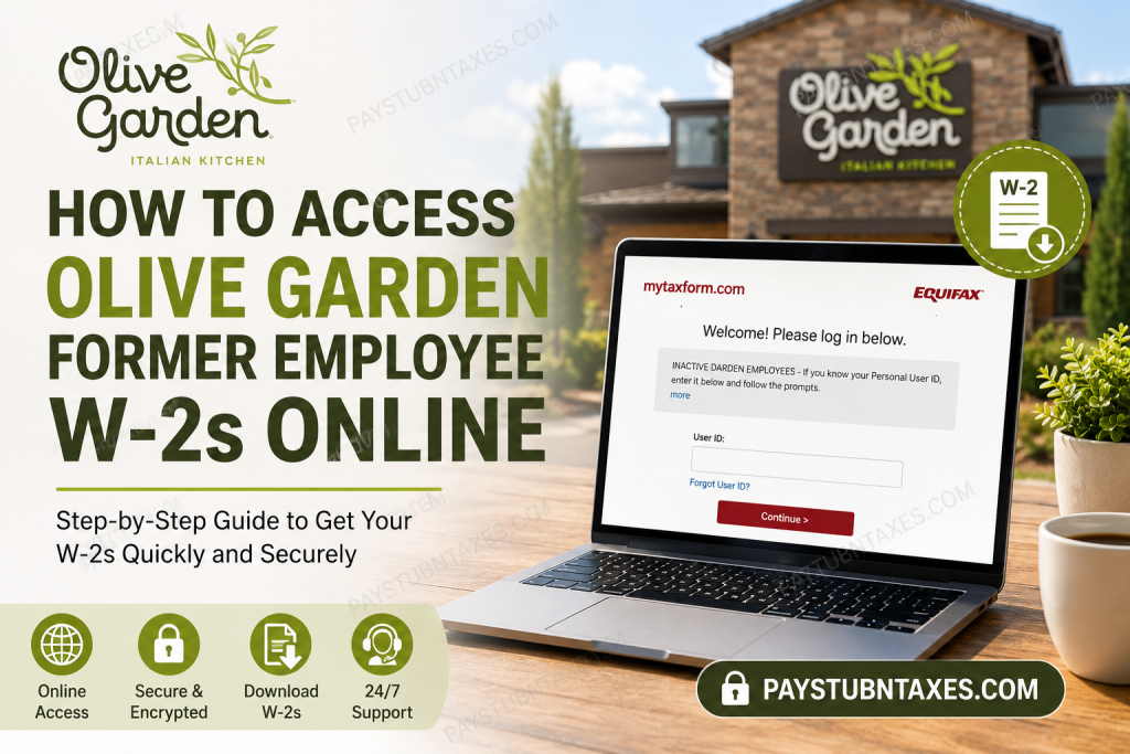 How to Access Olive Garden Former Employee W-2s Online
