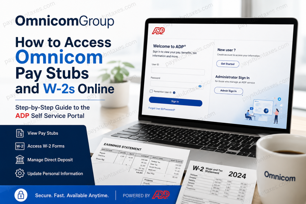 How to Access Omnicom Pay Stubs and W-2s Online