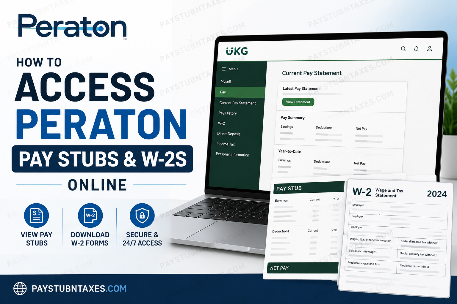 How to Access Peraton Pay Stubs and W-2s Online