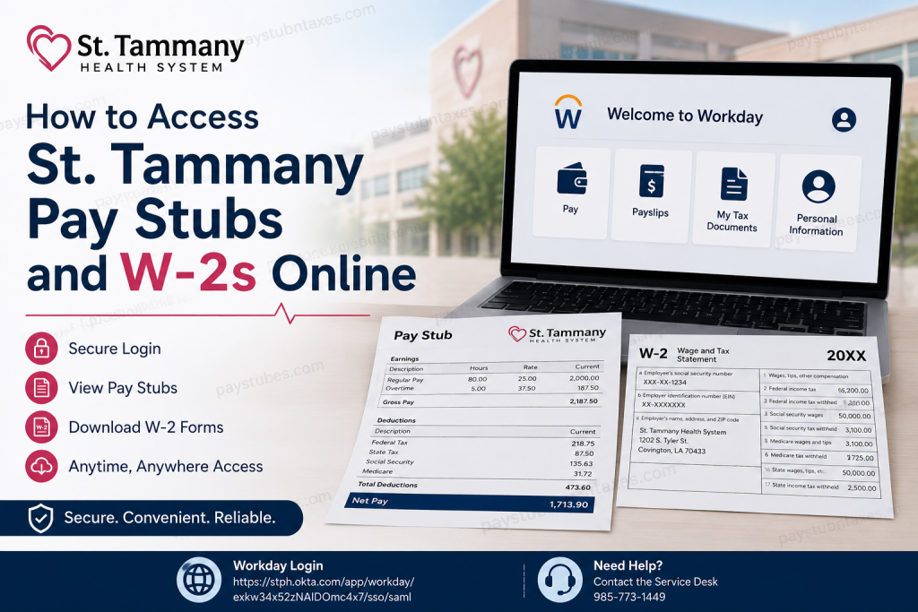 How to Access St. Tammany Pay Stubs and W-2s Online