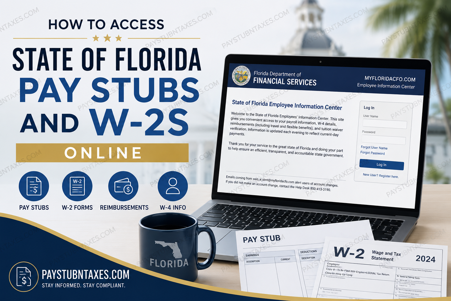 How to Access State of Florida Employee Pay Stubs