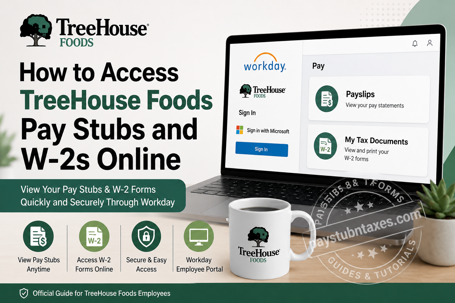 How to Access TreeHouse Foods Pay Stubs and W-2s Online