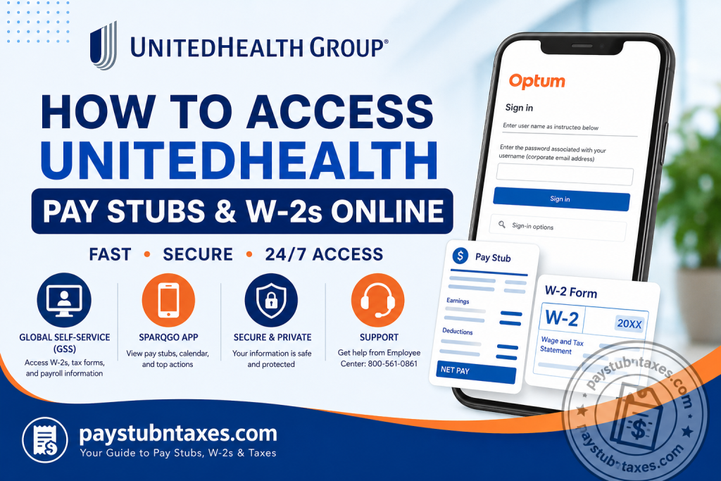 How to Access UnitedHealth Pay Stubs and W-2s Online