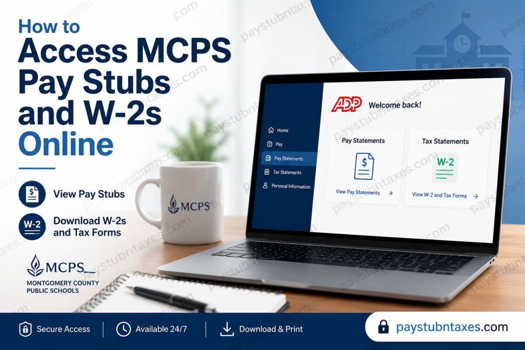 How to Access MCPS Pay Stubs and W-2s Online