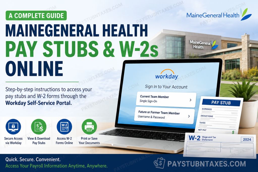 How to Access MaineGeneral Health Pay Stubs and W-2s Online