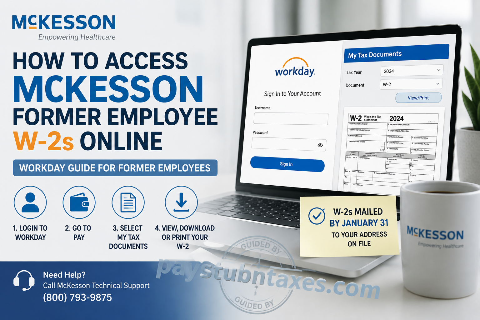 How to Access McKesson Former Employee W-2s Online