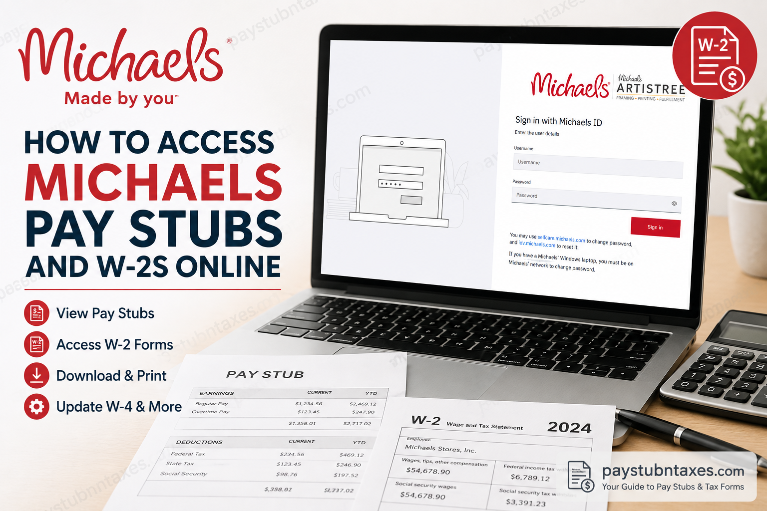 How to Access Michaels Pay Stubs and W-2s Online